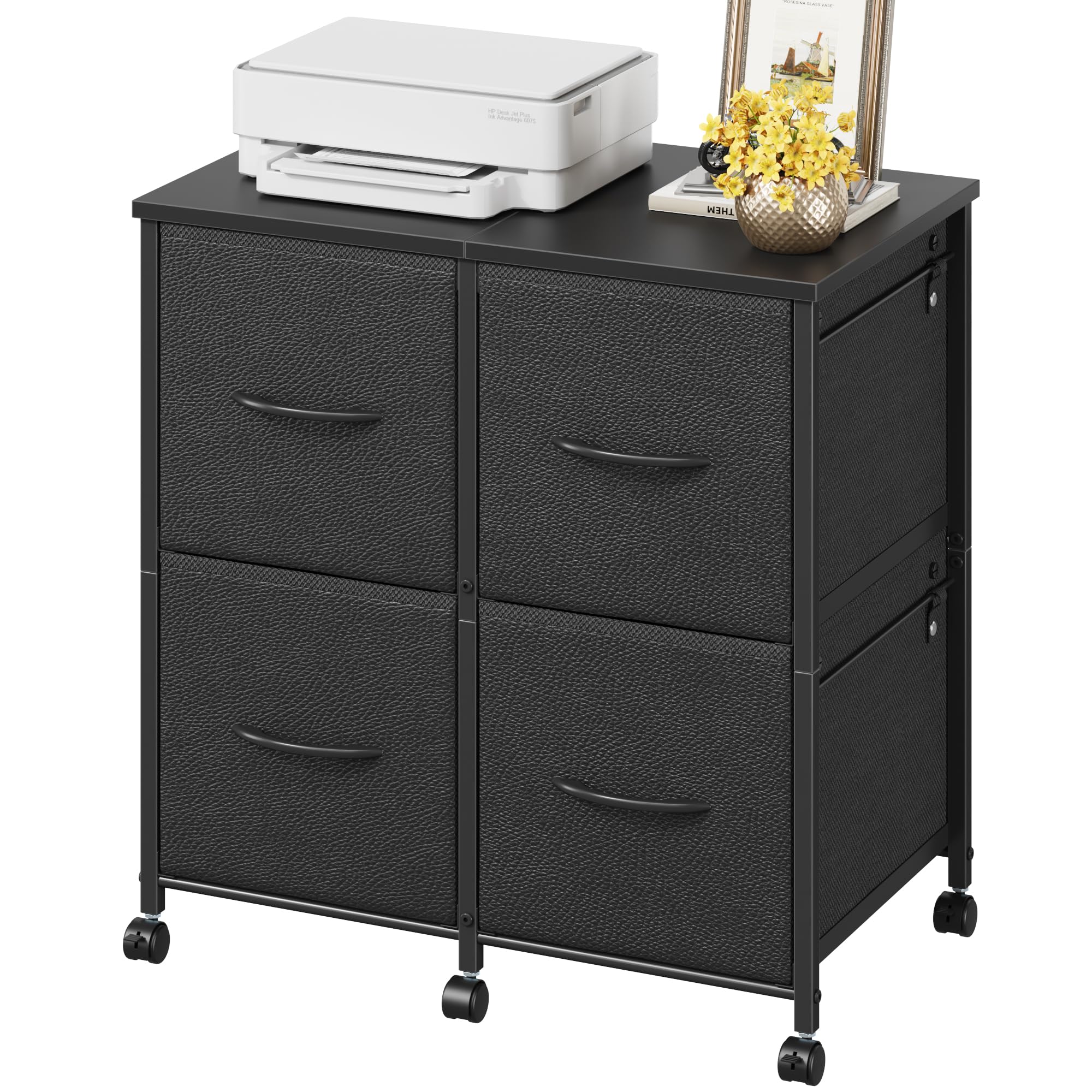 Amazon.com: HIGDBFE 4 Drawer Lateral File Cabinet, Mobile Filing